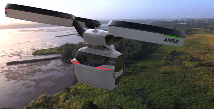 Airbus toont concept drone op autobeurs Genève