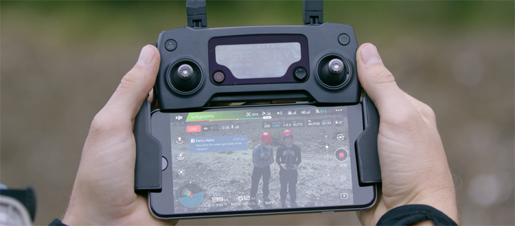 DJI Mavic Pro streamt rechtstreeks naar het klaslokaal